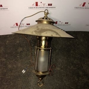 Medium brass hanging light