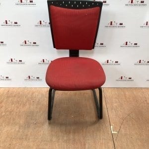 Red and black office chair