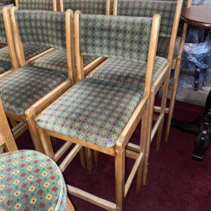 High stools with backs