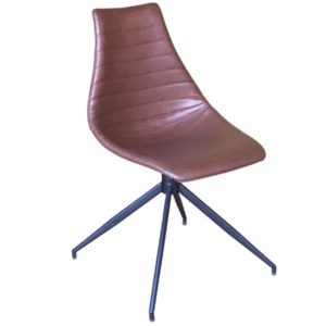 Arkan Splay Leg Side Chair (Brown)