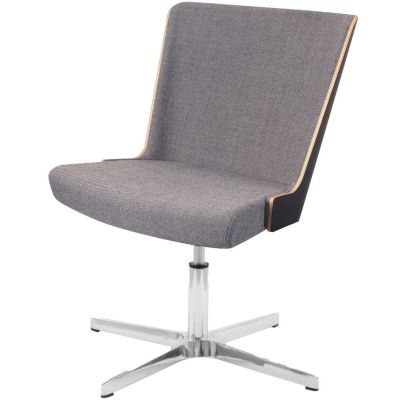 Skapa Semi UPH Four Star Swivel Base Side Chair (Alu)