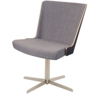 Skapa Semi UPH Four Star Swivel Base Side Chair (Nickel)