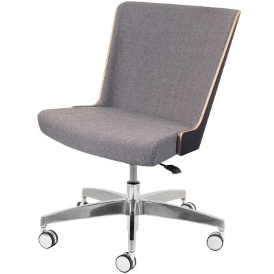 Skapa Semi UPH Five Star Swivel Base Adj Height Side Chair (Alu)