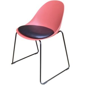 Vivid Skid Frame UPH SIde Chair