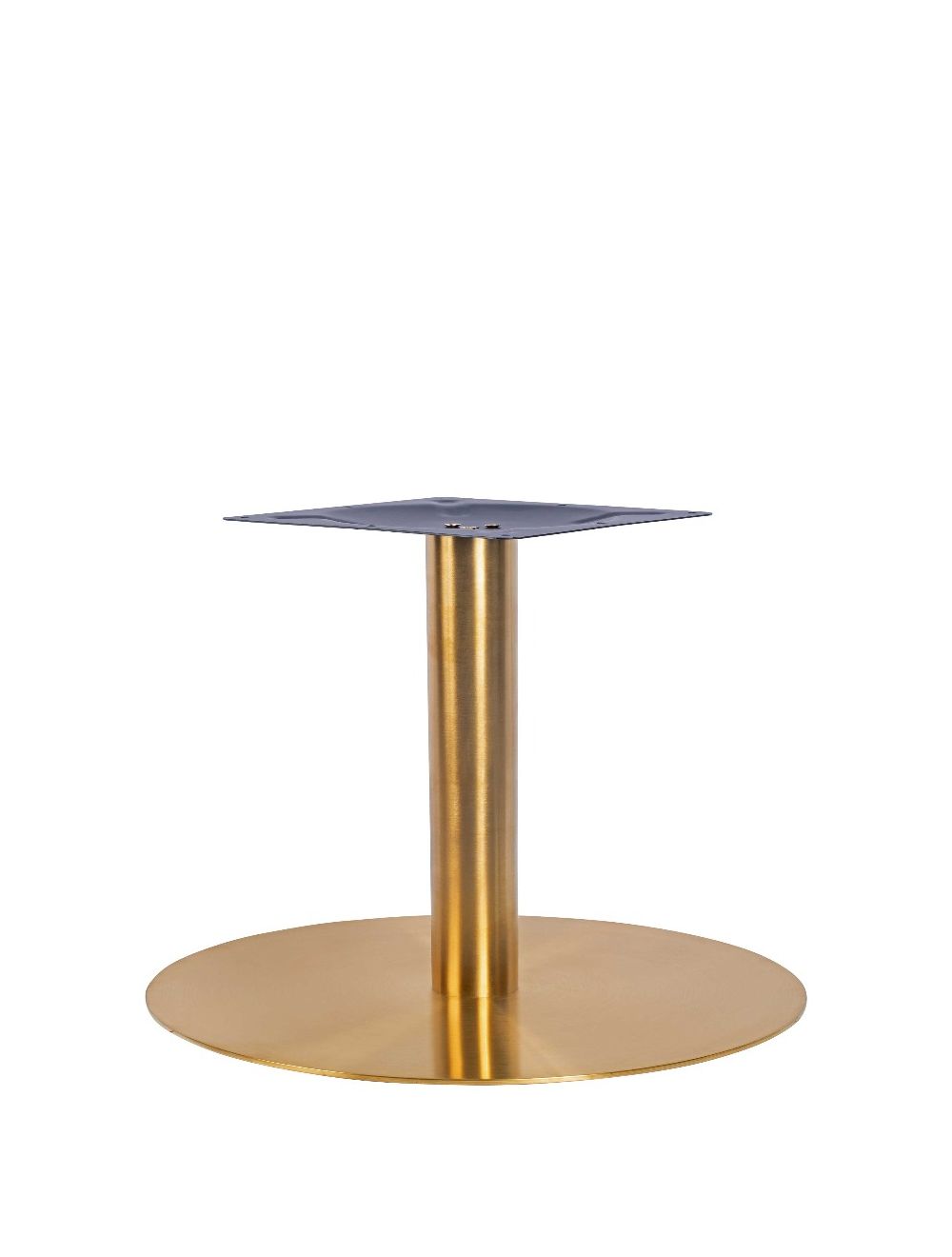 Zeus Large Table Base - Coffee/Vintage Brass