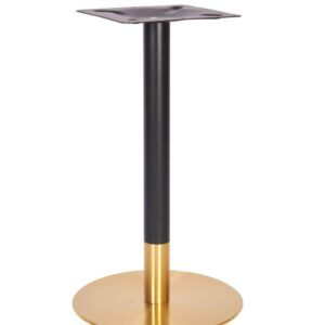 Zeus Small Dining Table Base - Vintage Brass & Black