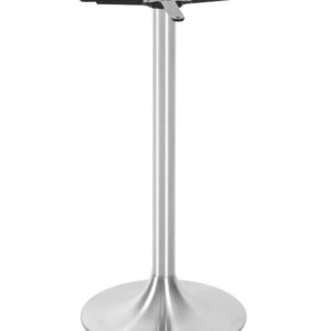 Trumpet Small - Mid Height Table Base (Brushed Stainless Steel)