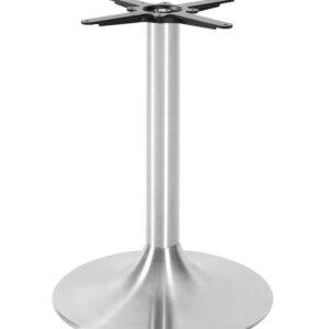 Trumpet Medium - Dining Table Base (Brushed Stainless Steel)
