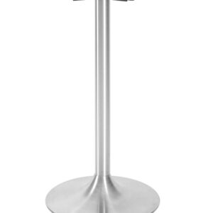 Trumpet Large - Poseur Table Base (Brushed Stainless Steel)