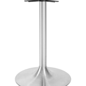 Trumpet Large - Mid Height Table Base (Brushed Stainless Steel)