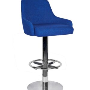 Camden High Stool Keele Base Polished Steel