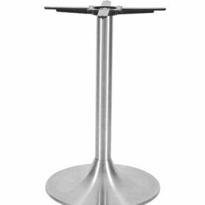 Trumpet Small - Dining Table Base (Brushed Stainless Steel)