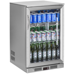 Weili Single Glass Door Undercounter Back Bar Cooler in Stainless Steel | SC-98FS